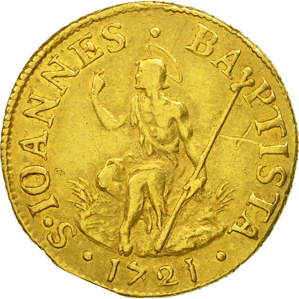 ITALIAN STATES, TUSCANY, Cosimo III, Florino, 1721, Firenze, EF(40-45), KM 326