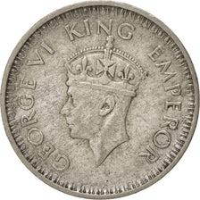 Monnaie, INDIA-BRITISH, George VI, 1/4 Rupee, 1944, Bombay, TTB, Argent, KM:547