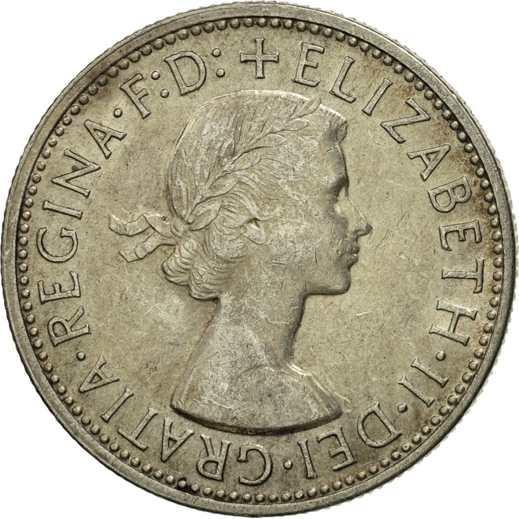 Monnaie, Australie, Elizabeth II, Florin, 1954, Melbourne, TTB+, Argent, KM:55