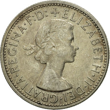 Monnaie, Australie, Elizabeth II, Florin, 1954, Melbourne, TTB+, Argent, KM:55