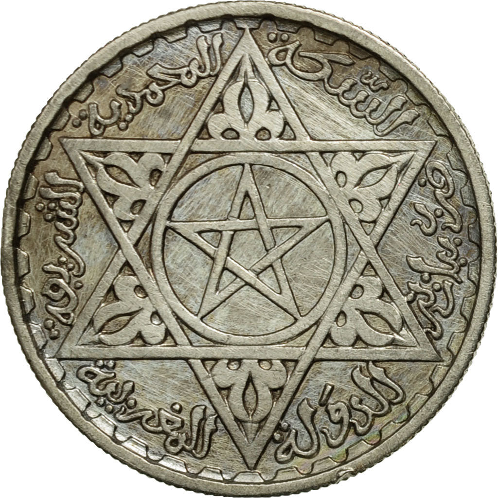 Morocco, Mohammed V, 100 Francs, 1953, Paris, EF(40-45), Silver, KM:52