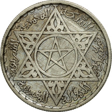 Morocco, Mohammed V, 100 Francs, 1953, Paris, EF(40-45), Silver, KM:52