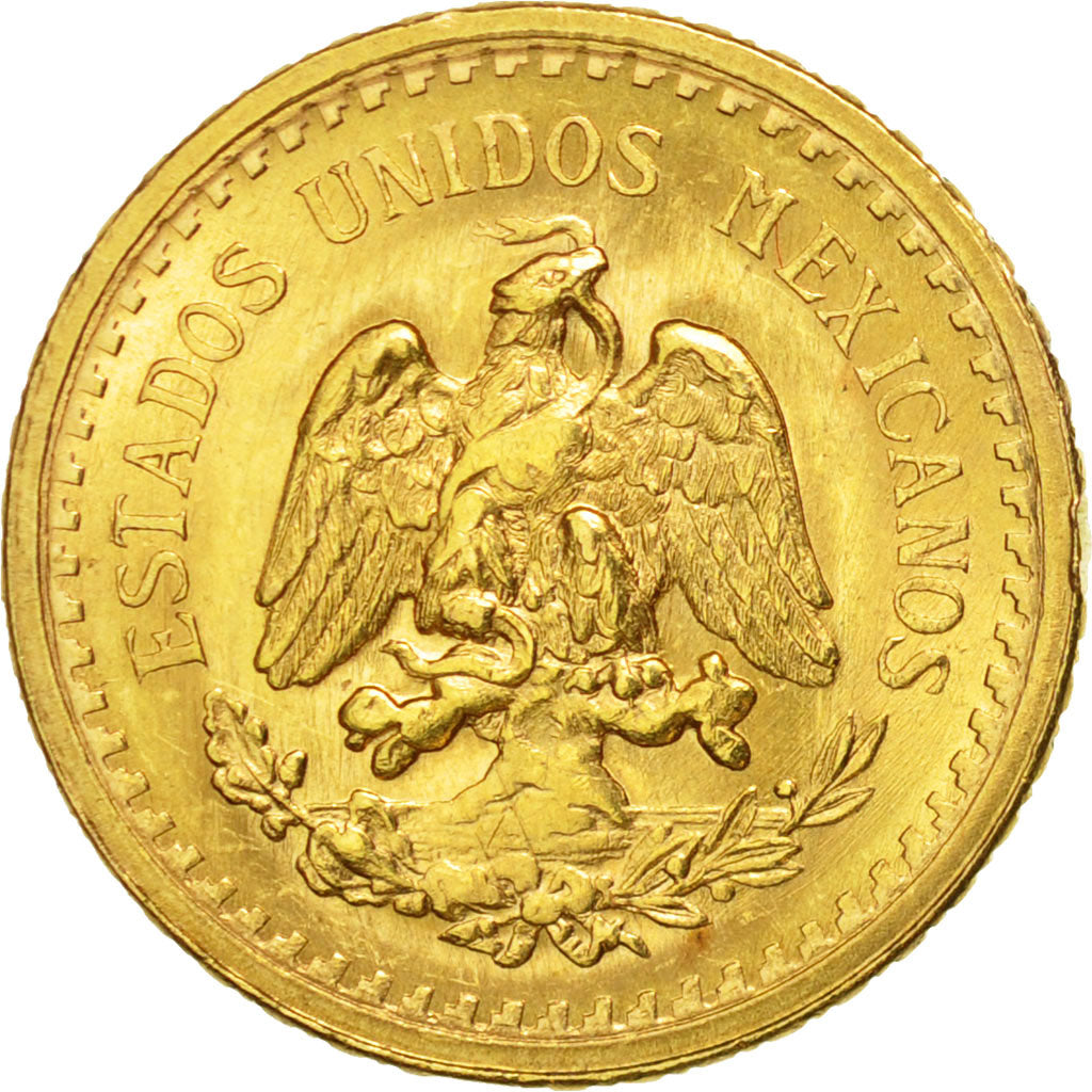 Coin, Mexico, 2-1/2 Pesos, 1945, Mexico City, AU(55-58), Gold, KM:463