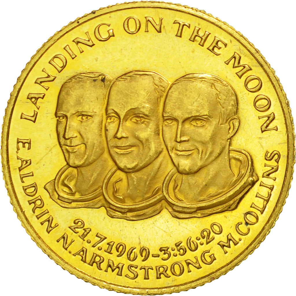 France, Medal, Landing on the Moon, Sciences & Technologies, 1969, MS(60-62)