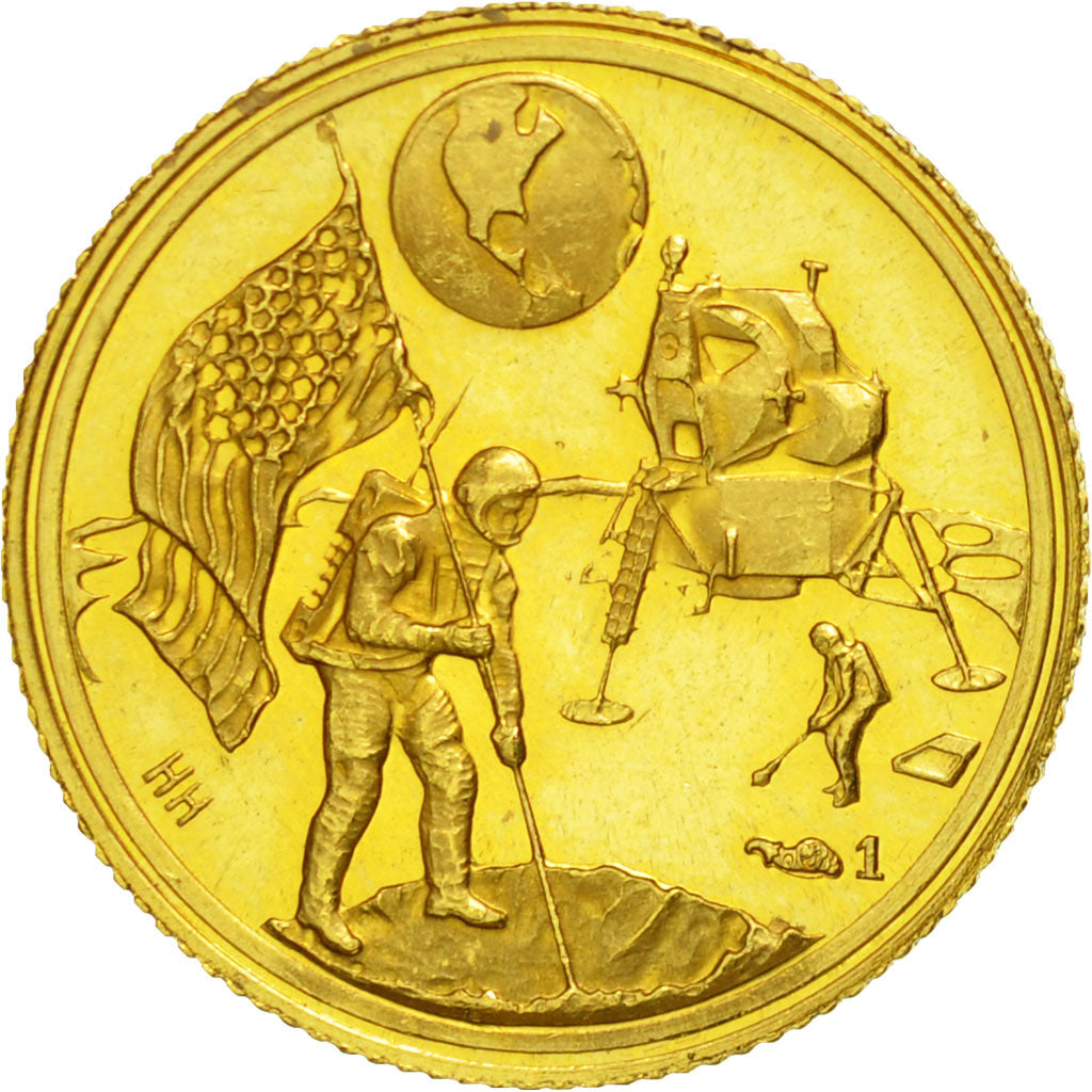 France, Medal, Landing on the Moon, Sciences & Technologies, 1969, MS(60-62)