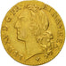 France, Louis XV, Louis d'or au bandeau, 1744, Strasbourg, VF(30-35), KM 513.4