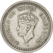 INDIA-BRITISH, George VI, 1 Rupee, 1945, Bombay, Silver, KM:557.1