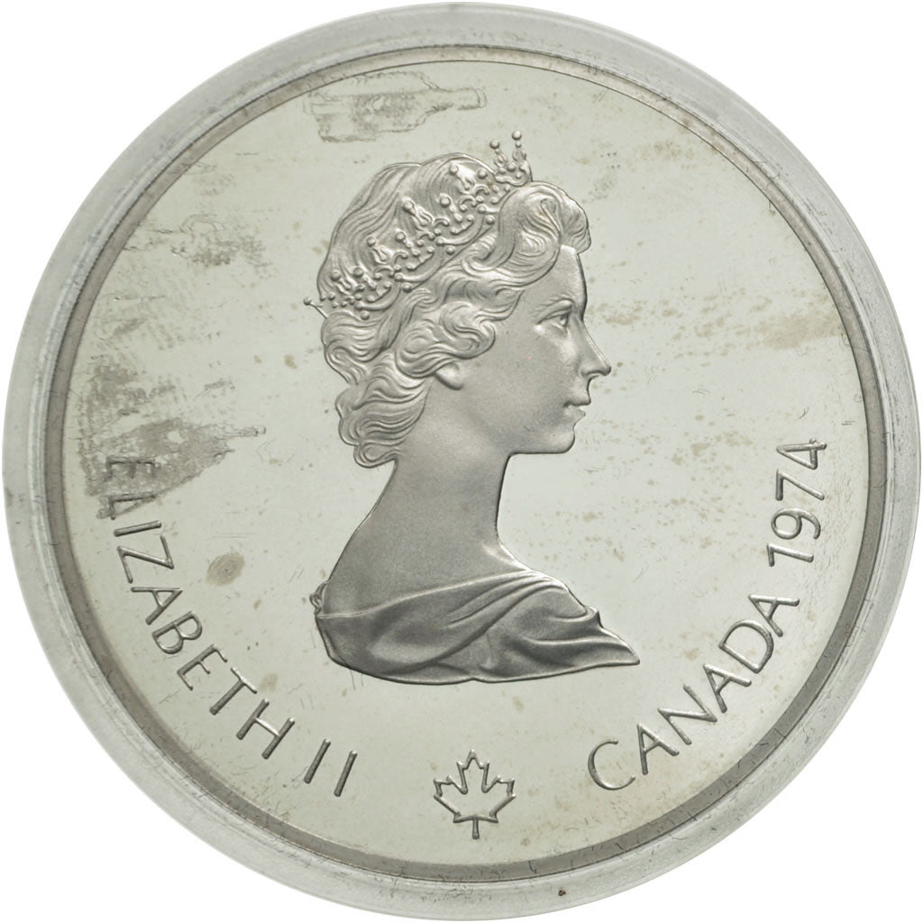 Moneta, Canada, Elizabeth II, 5 Dollars, 1974, Royal Canadian Mint, Ottawa