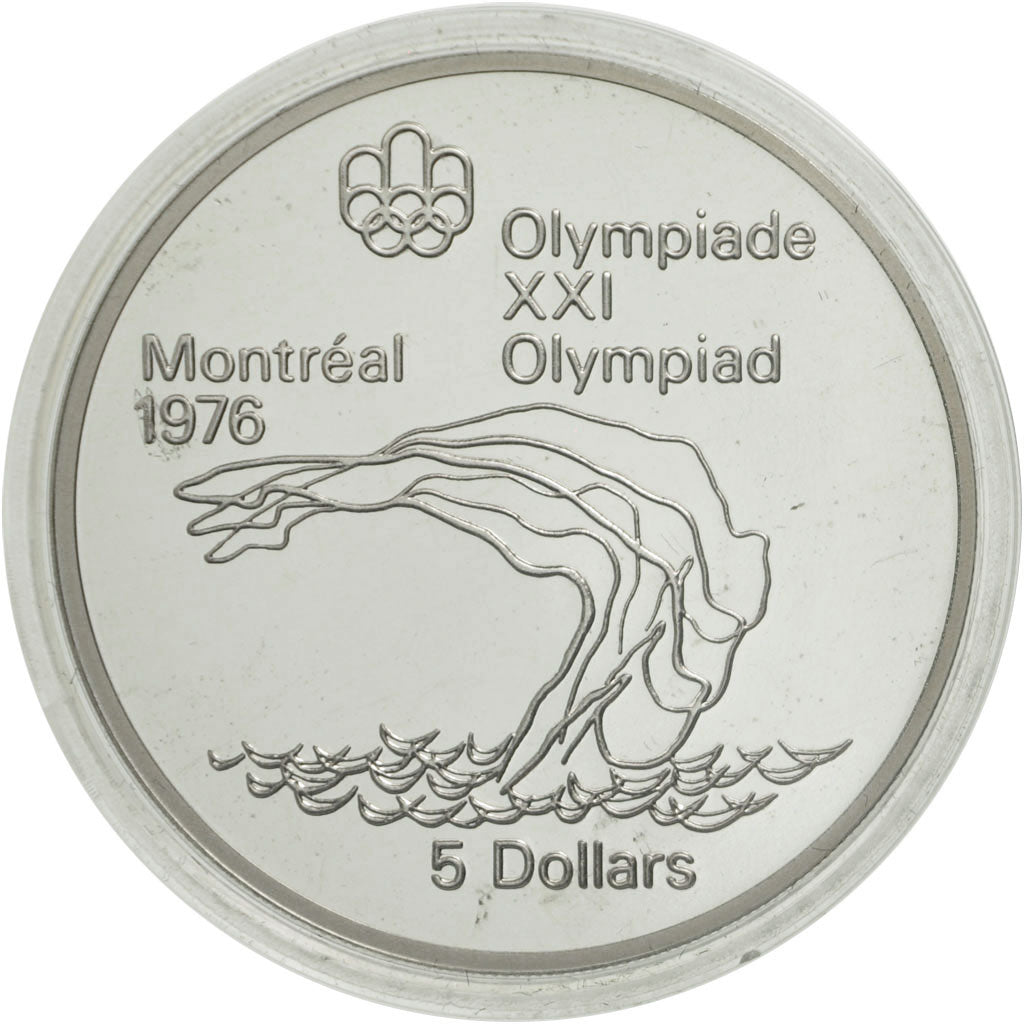 Coin, Canada, Elizabeth II, 5 Dollars, 1975, Royal Canadian Mint, Ottawa