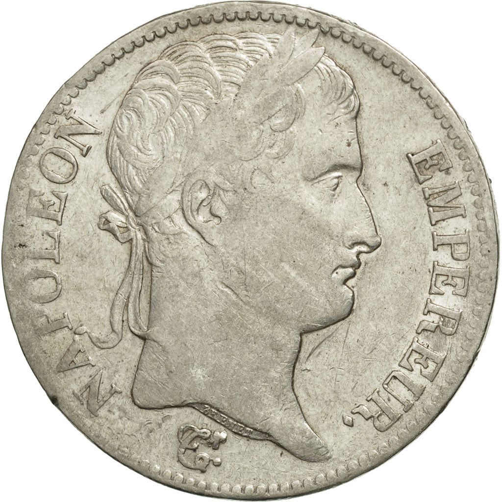 France, Napoléon I, 5 Francs, 1811, Paris, EF(40-45), Silver, KM:694.1