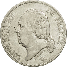 France, Louis XVIII, 5 Francs, 1816, Rouen, VF(30-35), Silver, KM 711.2