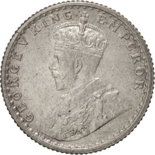 INDIA-BRITISH, George V, 1/4 Rupee, 1936, Calcutta, Silver, KM:518