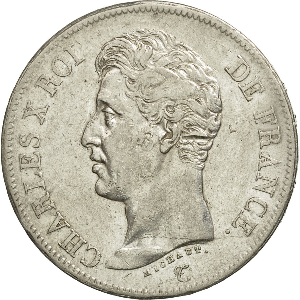 Coin, France, Charles X, 5 Francs, 1826, Lille, EF(40-45), Silver, KM:720.13