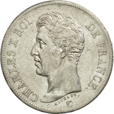 Coin, France, Charles X, 5 Francs, 1826, Lille, EF(40-45), Silver, KM:720.13