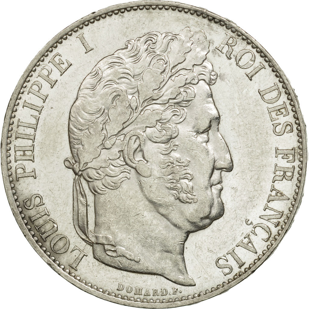 Coin, France, Louis-Philippe, 5 Francs, 1846, Paris, AU(55-58), Silver