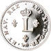 Francia, medalla, Reproduction du Double Sol 1739, Louis XV, FDC, Plata