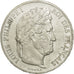 Moneda, Francia, Louis-Philippe, 5 Francs, 1843, Lille, MBC+, Plata, KM:749.13