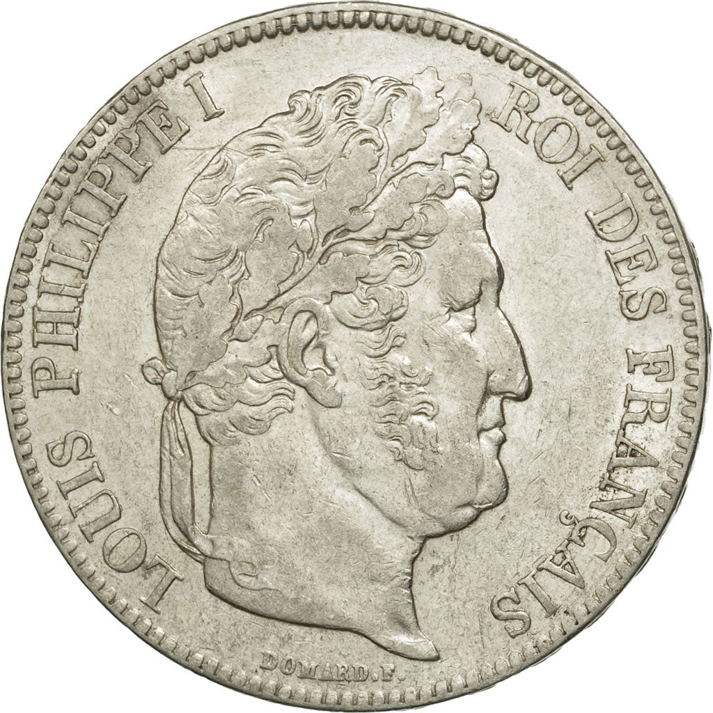 Coin, France, Louis-Philippe, 5 Francs, 1840, Paris, AU(50-53), Silver