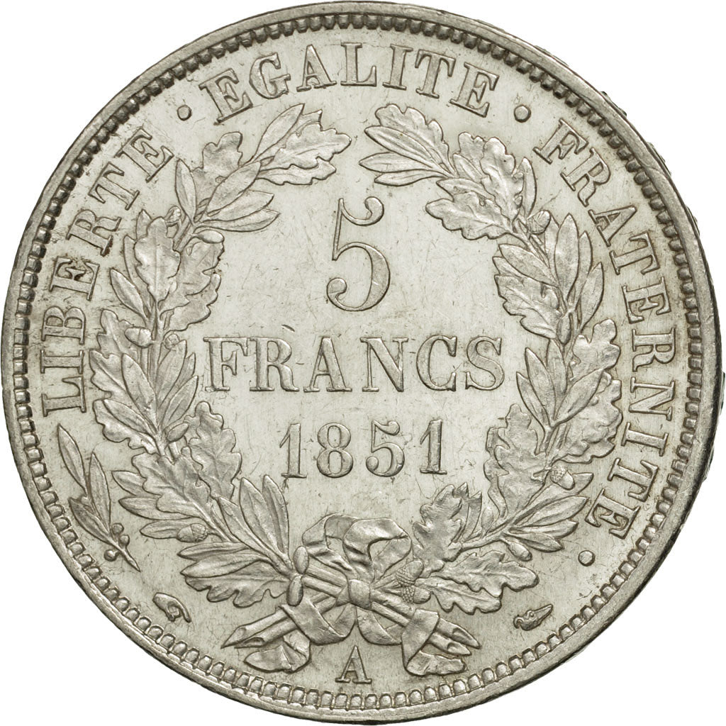 Monnaie, France, Cérès, 5 Francs, 1851, Paris, SUP+, Argent, KM:761.1