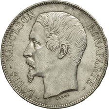 France, Napoléon III, 5 Francs, 1852, Paris, AU(55-58), Silver, KM:773.1