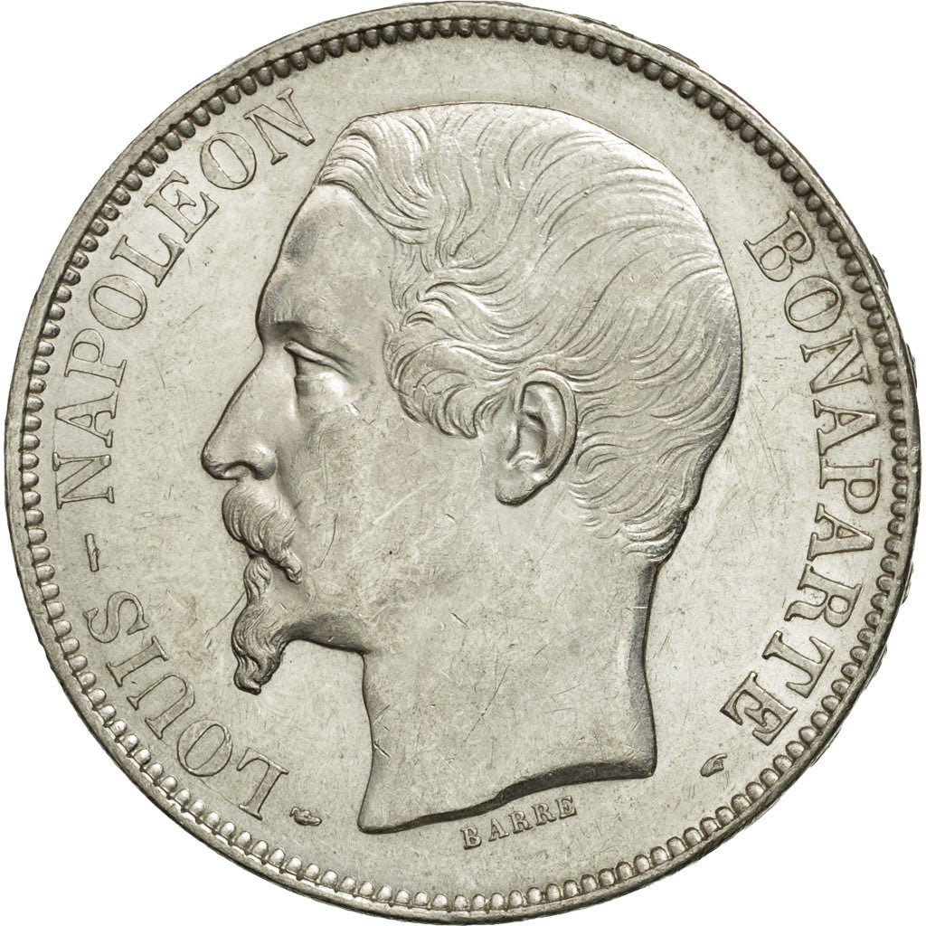 Coin, France, Napoléon III, 5 Francs, 1852, Paris, AU(55-58), Silver, KM:773.1