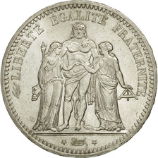 Moneta, Francja, Hercule, 5 Francs, 1848, Paris, MS(60-62), Srebro, KM:756.1