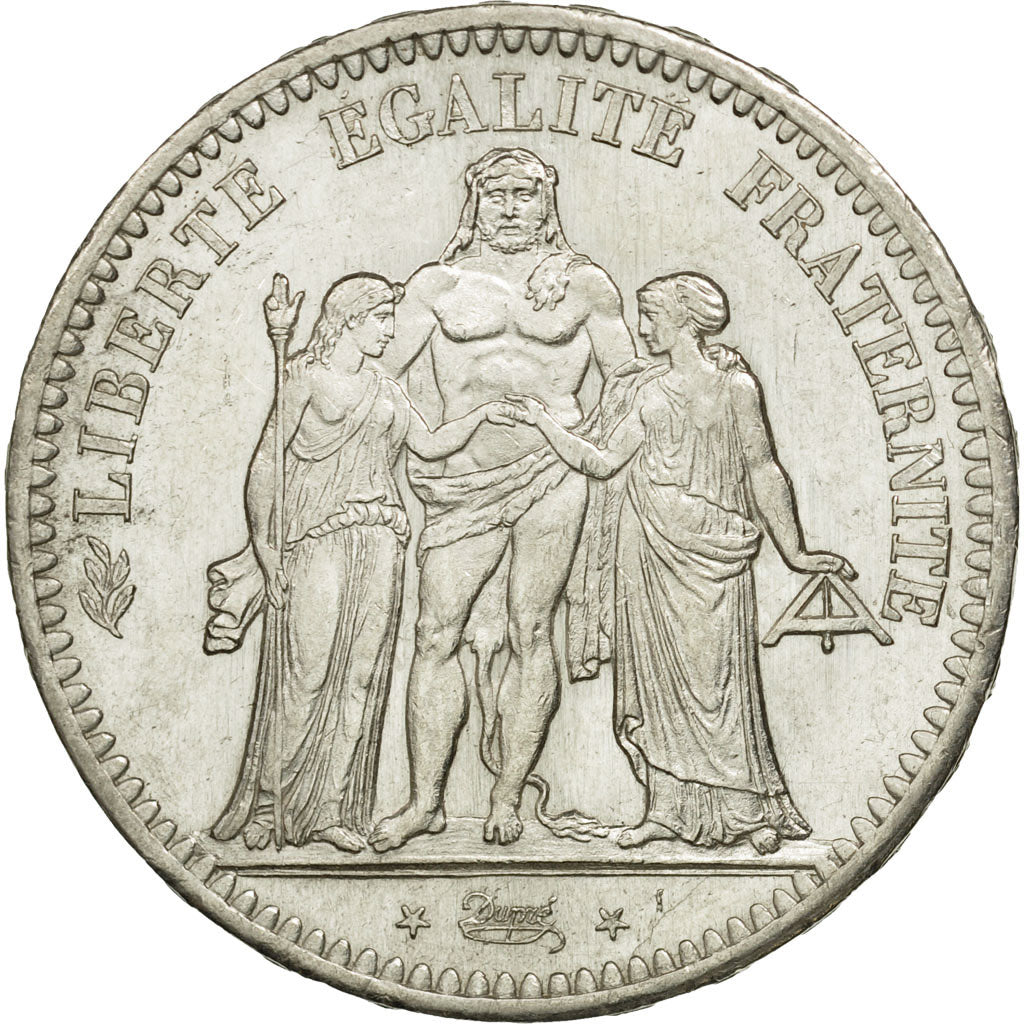 Coin, France, Hercule, 5 Francs, 1848, Paris, MS(60-62), Silver, KM:756.1