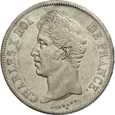 Coin, France, Charles X, 5 Francs, 1828, Lille, EF(40-45), Silver, KM:728.13