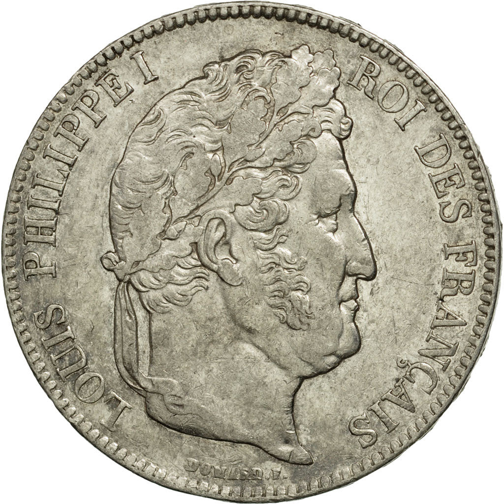 Munten, Frankrijk, Louis-Philippe, 5 Francs, 1837, Paris, ZF+, Zilver, KM:749.1