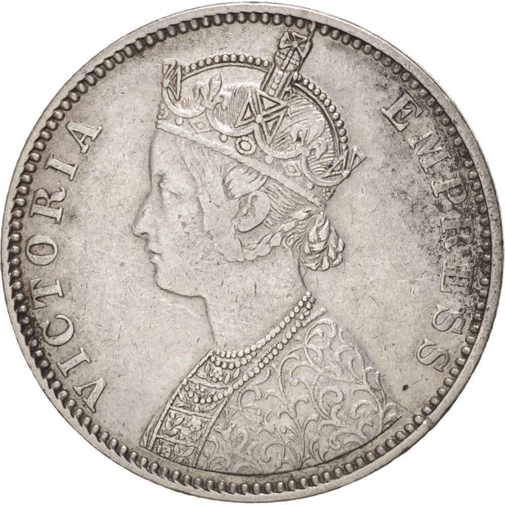 INDIA-BRITISH, Victoria, Rupee, 1900, Bombay, Silver, KM:492