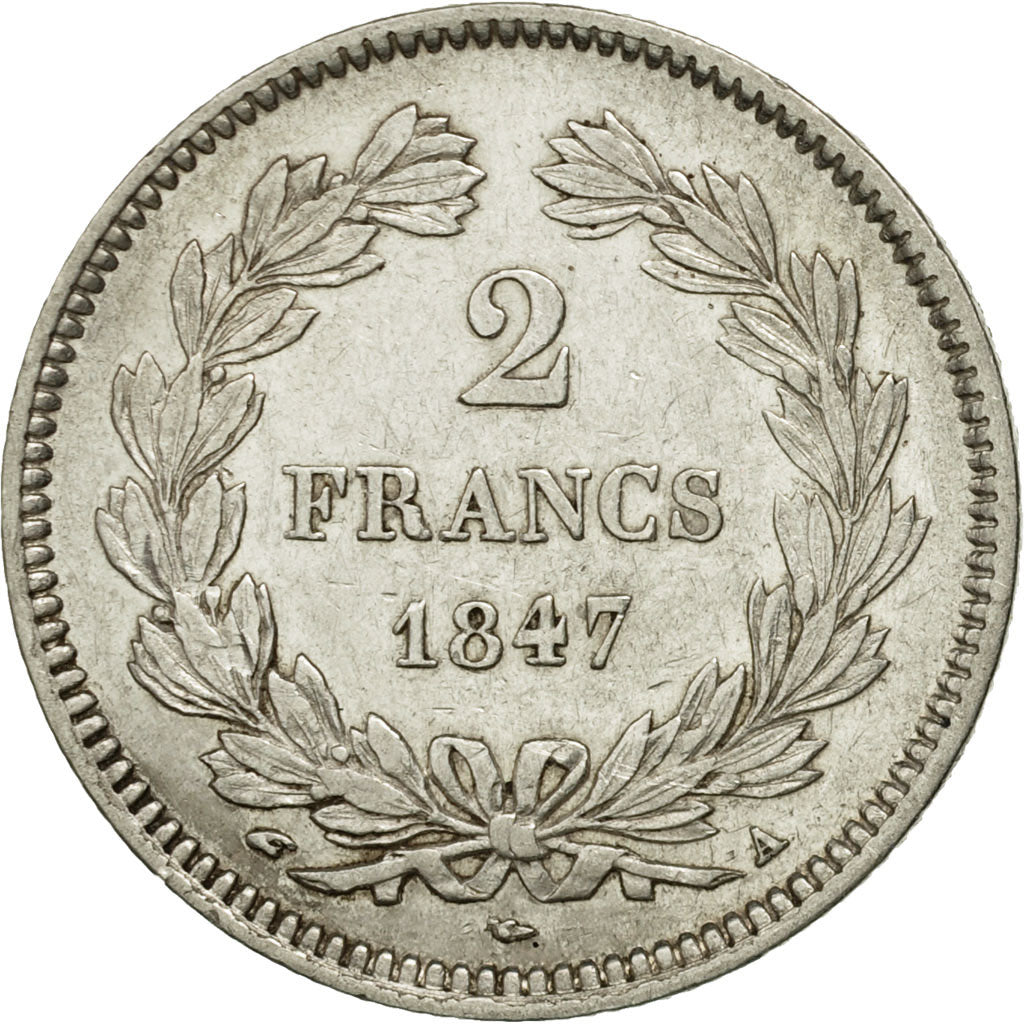 Monnaie, France, Louis-Philippe, 2 Francs, 1847, Paris, SUP, Argent, KM:743.1