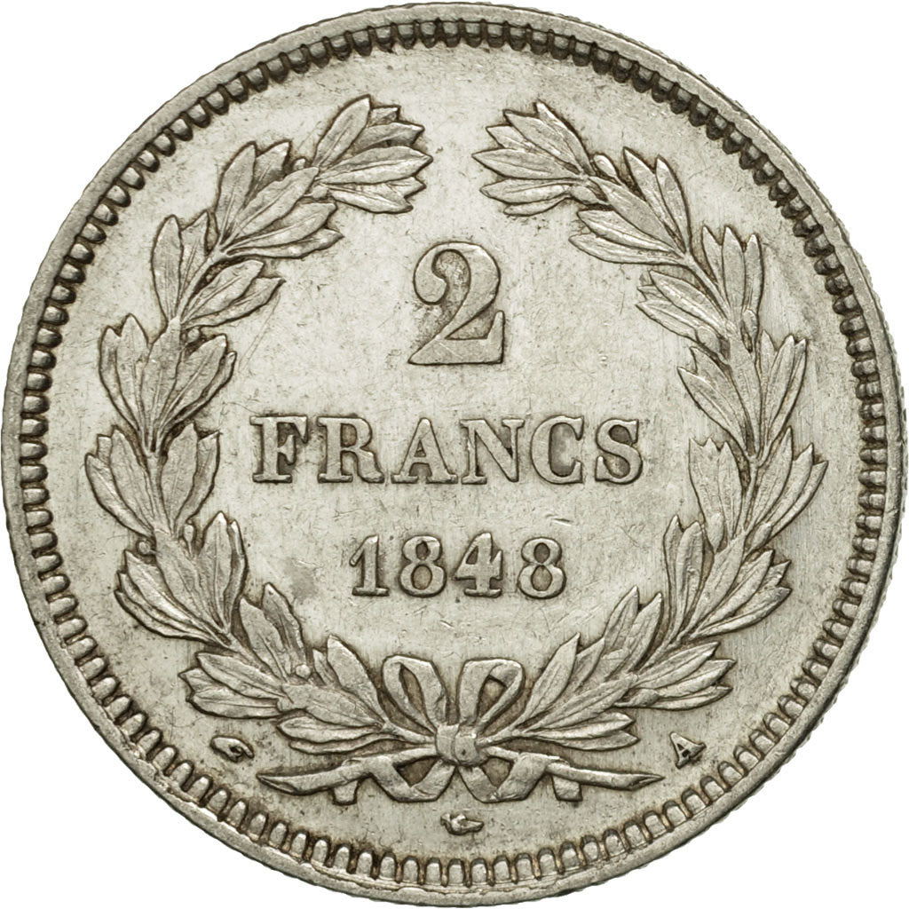 Monnaie, France, Louis-Philippe, 2 Francs, 1848, Paris, SUP, Argent, KM:743.1