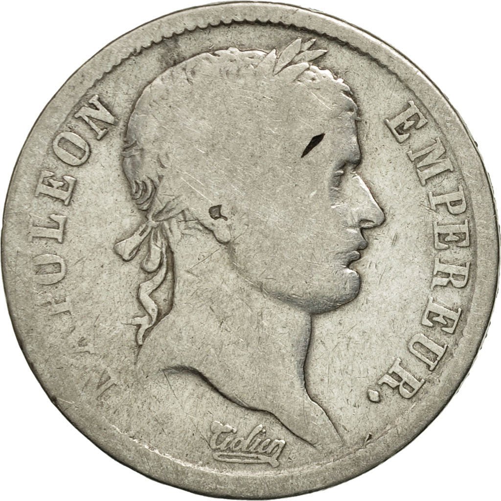 Moneda, Francia, Napoléon I, 2 Francs, 1808, Toulouse, BC, Plata, KM:684.6
