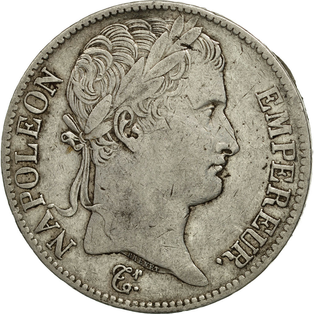 France, Napoléon I, 5 Francs, 1814, Marseille, EF(40-45), Silver, KM:694.11