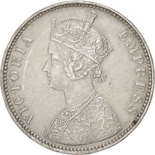 INDIA-BRITISH, Victoria, Rupee, 1880, Bombay, Silver, KM:492