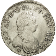 Moneta, Francia, Louis XV, Écu Vertugadin, Ecu, 1716, Reims, BB, Argento