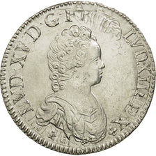 Munten, Frankrijk, Louis XV, Écu Vertugadin, Ecu, 1716, Paris, ZF+, Zilver