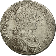 Monnaie, France, Louis XIV, Écu à la mèche longue, Ecu, 1652, Paris, TTB