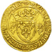 Louis XI, Ecu d'or, Saint André Villeneuve Les Avignon, MBC, Oro, Duplessy 539A