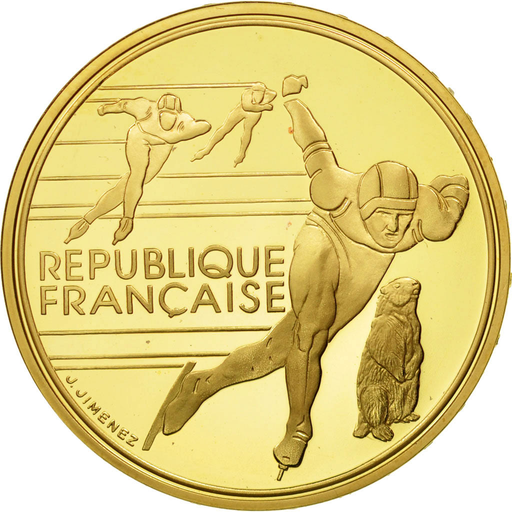 Coin, France, 500 Francs, 1990, Paris, MS(65-70), Gold, KM:985, Gadoury:C8