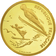 Moneda, Francia, 500 Francs, 1991, Paris, FDC, Oro, KM:999, Gadoury:C21