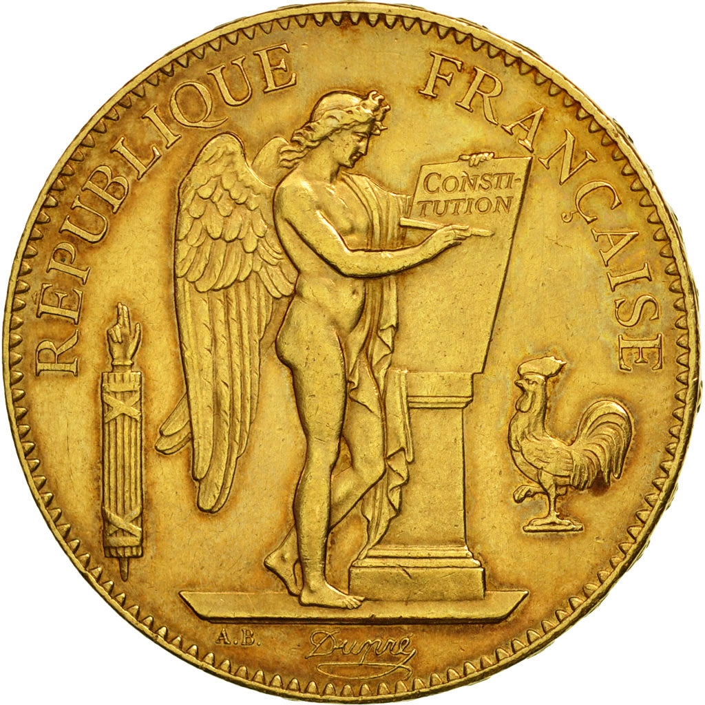 France, Génie, 100 Francs, 1878, Paris, AU(50-53), Gold, KM:832, Gadoury:1137