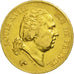 France, Louis XVIII, 40 Francs, 1818, Lille, EF(40-45), Gold, KM 713.6