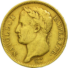 France, Napoléon I, 40 Francs, 1811, Paris, EF(40-45), Gold, KM:696.1