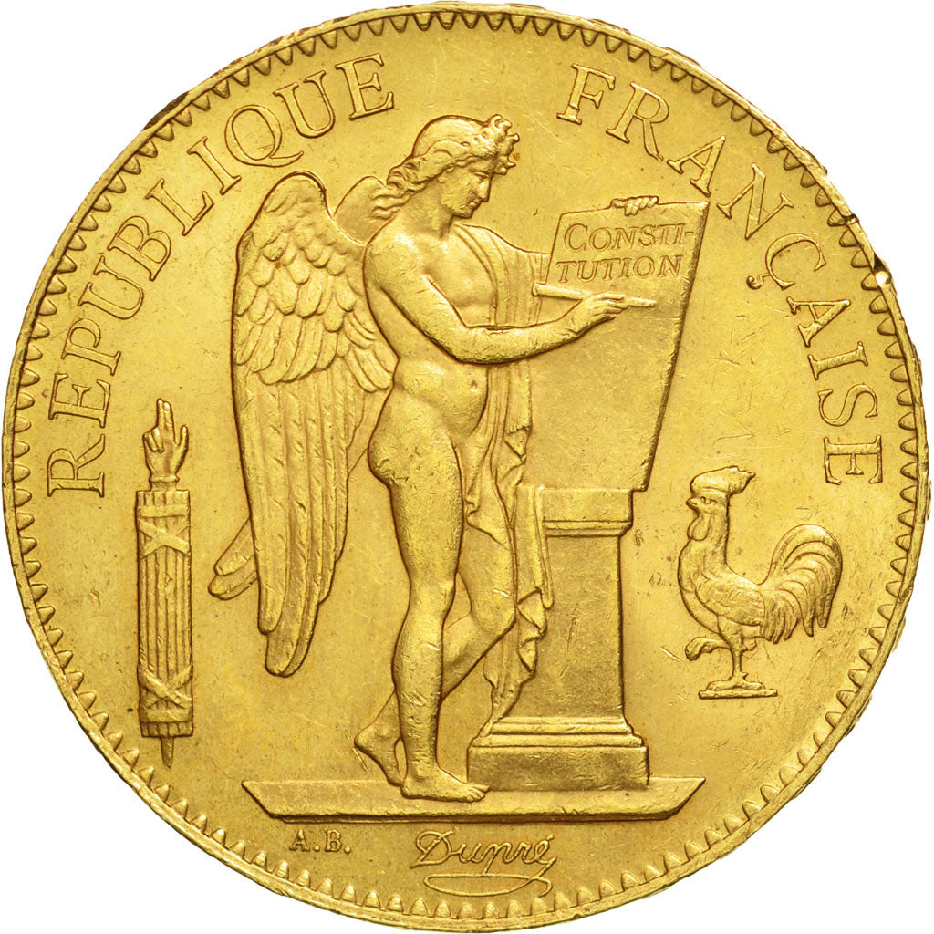 France, Génie, 100 Francs, 1886, Paris, AU(55-58), Gold, KM:832, Gadoury:1137