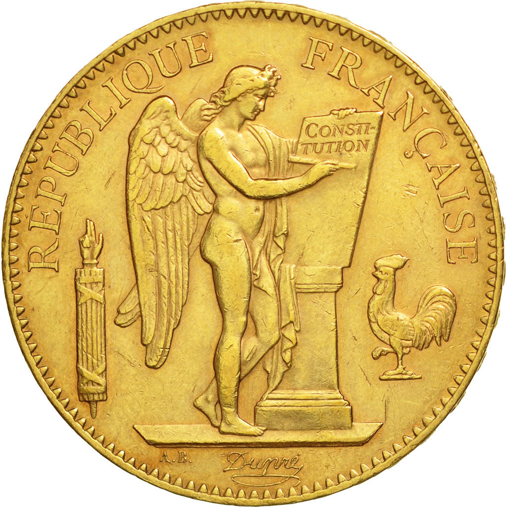 France, 100 Francs, 1907, Paris, EF(40-45), Gold, KM:858, Gadoury:1137a