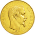 Moneda, Francia, Napoleon III, Napoléon III, 50 Francs, 1855, Paris, MBC+, Oro