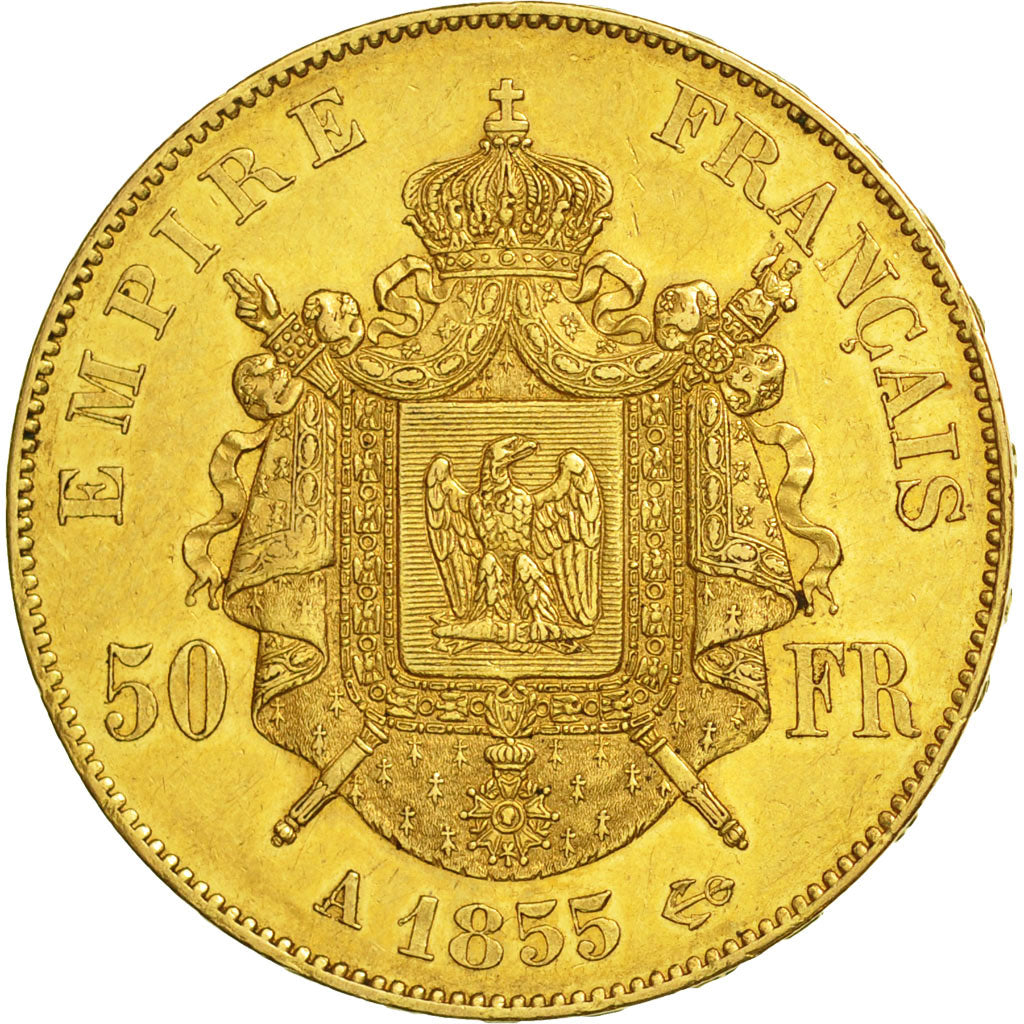 Munten, Frankrijk, Napoleon III, Napoléon III, 50 Francs, 1855, Paris, ZF