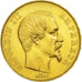 France, Napoleon III, 50 Francs, 1855, Paris, AU(50-53), Gold, KM 785.1