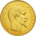 Moneda, Francia, Napoleon III, Napoléon III, 50 Francs, 1858, Paris, MBC, Oro